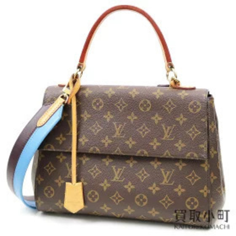 Louis Vuitton Handbag LV Monogram Shoulder Cluny Handbag Canvas Brown
